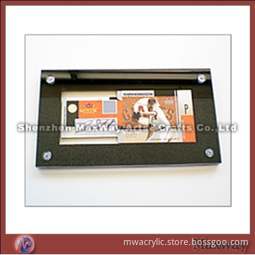 Square 5"*7" Black Pattern Acrylic Picture Frame Sports Card Holder